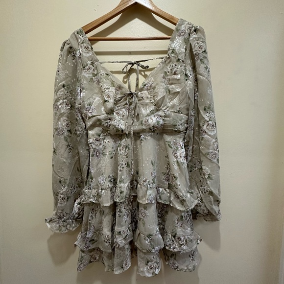 Altar’d State Floral Ruffle Dress - Picture 5 of 10
